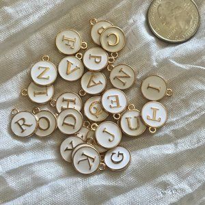 Astrology and Initial pendant necklace